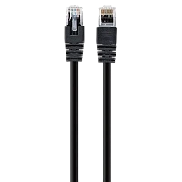 Patch cord Cablexpert PP12-0.25M/BK, CAT5e UTP, 0,25m, Negru