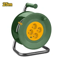 Derulator cablu electric prelungitor pe tambur 25 m 3x1.5 mm² IP20 4 prize Jadever JDEJ8380