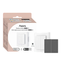 Comutator inteligent AQARA Shutter Switch H2, Alb