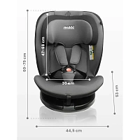 Scaun auto Caretero Mokki i-Size, Grupa 0+/1/2/3 (0-36 kg), Bej