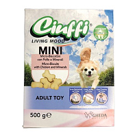GHEDA Snack-uri pentru caini Ciuffi Mini 500 g