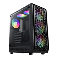 Carcasă PC Gamemax Forge AB, Midi-Tower, Fără PSU, Negru