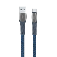 Cablu încărcare și sincronizare Rivacase PS6102 BL12, USB Type-A/USB Type-C, 1,2m, Albastru