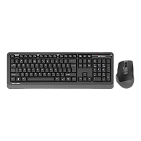 Set Tastatură + Mouse A4Tech FG1035, Fără fir, Negru | Gri