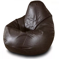 Fotoliu Bean Bag pară mărimea XL din ecopiele MAX culoarea cafenie