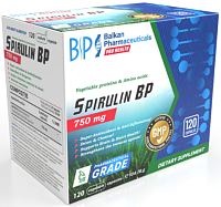 Spirulin BP 750 mg, 120 capsule | Balkan Pharmaceuticals