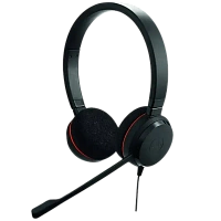 Headset Jabra Evolve 20 SE, Stereo MS, USB C/A adapter, Leather, Black