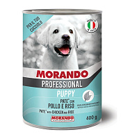 MORANDO  Hrană umedă  pentru pui Pate PUPPY Pol Riso 400g