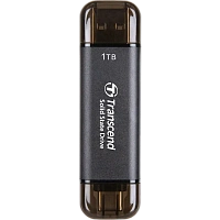 SSD portabil extern Transcend ESD310C, 1 TB, Negru (TS1TESD310C)