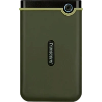 HDD portabil extern Transcend StoreJet 25M3G, 2 TB, Military Green (TS2TSJ25M3G)