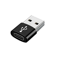 Adaptor pentru cablu USB Cablexpert A-USB2-AMCF-02, USB Type-A (M)/USB Type-C (F), Negru