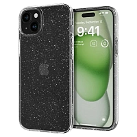 Husă Spigen iPhone 15 Plus Liquid Crystal, Cristal cu sclipici