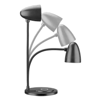 Lampa de birou Cellularline Aura, Negru