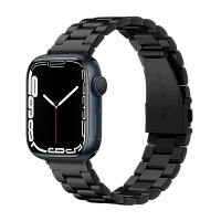 Curea pentru ceas Spigen Modern Fit, Oţel inoxidabil, Negru