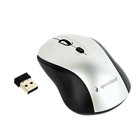 Mouse Wireless Gembird MUSW-4B-02-BS, Negru/Argintiu