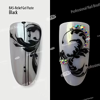 Gel Paste Bas-Relief black PNB, 5 ml