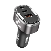 Incărcător auto XO CC61, 100W, Argintiu