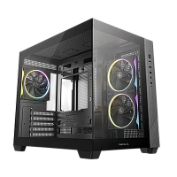 Carcasă PC Deepcool CG330 3F, Midi-Tower, Fără PSU, Negru