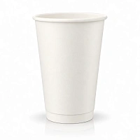 Pahar din hirtie DW 500ml ALB d90 (25 buc)