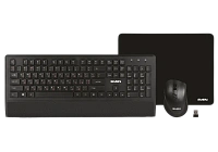Set Tastatură + Mouse + Mouse Pad SVEN KB-C3800W, Fără fir, Negru