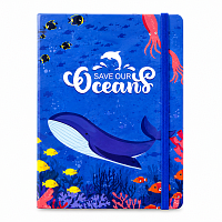 Carnet A5 Dictando, 80 Foi, Coperta Tare cu Elastic, Tematica Ocean