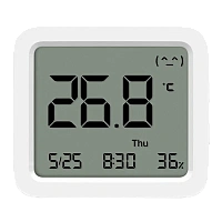 Senzor de temperatură și umiditate Xiaomi Mi Temperature and Humidity Monitor 3, Alb