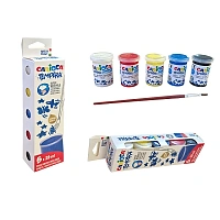 Set guase Carioca Tempera 5 buc X 25 ml + pensula
