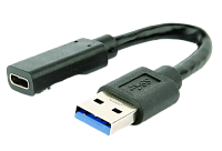 Cablu încărcare și sincronizare Cablexpert A-USB3-AMCF-01, USB Type-A/USB Type-C (F), 0,1m, Negru