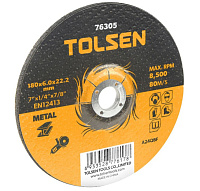 Disc abraziv pe metal 125х6,0х22 Tolsen