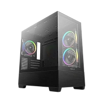 Carcasă PC Deepcool CG380 3F, Mini-Tower, Fără PSU, Negru