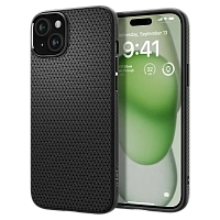 Husă Spigen iPhone 15 Plus Liquid Air, Negru Mat