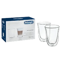 Set de pahare DeLonghi DLSC312, 220 ml 2 buc, Transparent¶