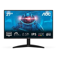 27" AOC Q27B36X, Black, IPS, 2560x1440, 144Hz, AdaptiveSync, 0.5msMPRT, 300cd, HDR10 ,HDMI+DP