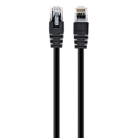 Patch cord Cablexpert PP12-5M/BK, CAT5e UTP, 5m, Negru