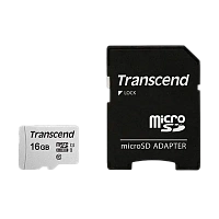 Card de Memorie Transcend microSDHC 300S, 16GB (TS16GUSD300S-A)