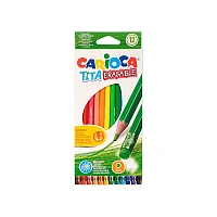 Set de creioane colorate Carioca Tita Erasable 12 buc