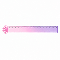 Rigla din Plastic 15 cm, Model Labuta, Transparenta, Pentru Scoala, Birou si Desen