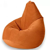 Fotoliu para din velur marimea XL, culoare oranj