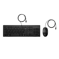 Set Tastatură + Mouse HP 225, Cu fir, Negru