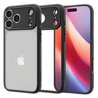 Husă Spigen Ultra Hybrid pentru Apple iPhone 17 Pro, Negru mat