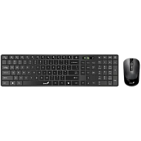 Set Tastatură + Mouse Genius SlimStar 8250, Fără fir, Negru