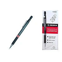 Creion mecanic Zebra Drafix 0.5 Black cu indicator de duritate a minei