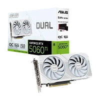 Placă Video ASUS DUAL-RTX5060TI-O16G-WHITE, 16GB GDDR7 128bit