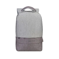 Rucsac pentru Laptop RivaCase Prater, 15.6", Poliester, Gri/Moca