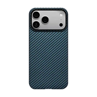 Husă Pitaka Ultra-Slim pentru Apple iPhone 17 Pro Max, Negru | Albastru