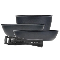 Set de vase Polaris EasyKeep-4DG, 1,7L, Negru