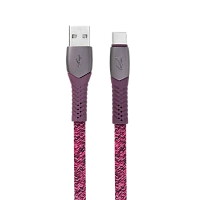 Cablu încărcare și sincronizare Rivacase PS6102 RD12, USB Type-A/USB Type-C, 1,2m, Roșu