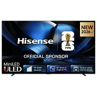 100" MiniLED SMART TV Hisense 100U7SE, 3840x2160 4K UHD, VIDAA U9, Negru