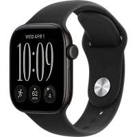 Apple Watch Series 12 GPS, 42mm Black Aluminium Case with Black Sport Band - M/L MJEC4