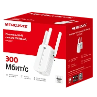 Amplificator de semnal Wi‑Fi MERCUSYS MW300RE, 300 Mbps, Alb